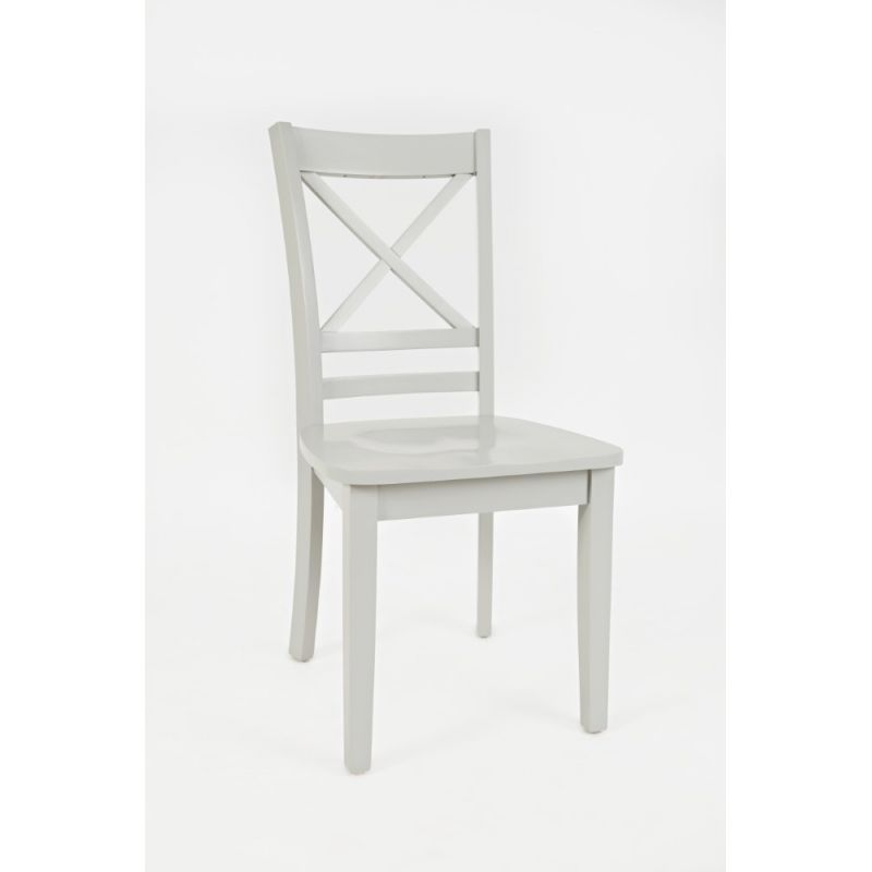 Jofran - Simplicity X Back Dining Chair in Dove Grey - (Set of 2) - 252-806KD