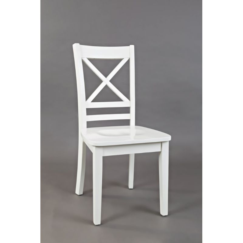 Jofran - Simplicity X Back Dining Chair in Paperwhite - (Set of 2) - 652-806KD
