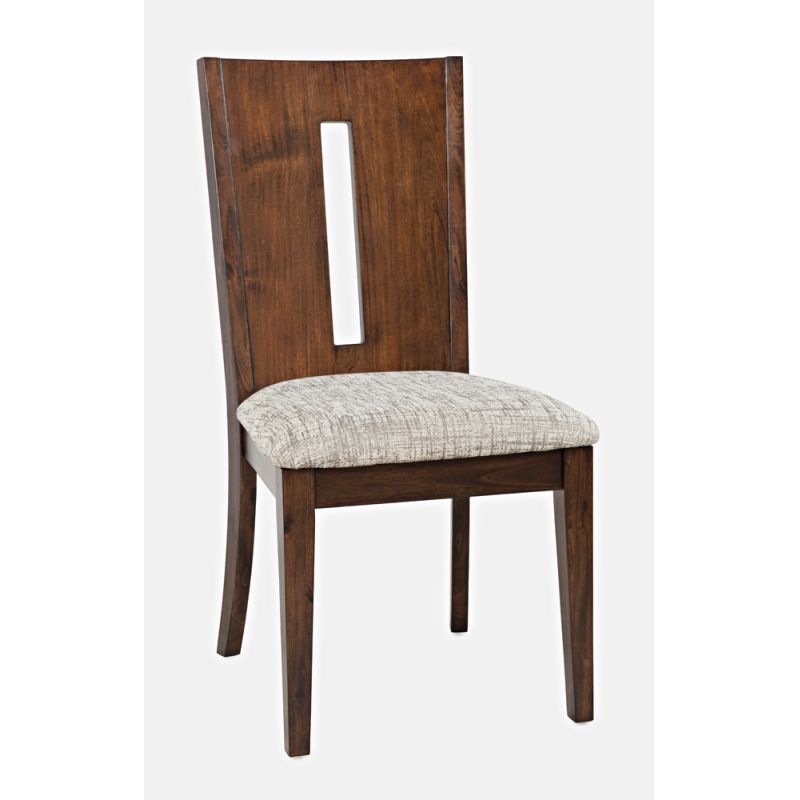 Jofran - Urban Icon Slotback Upholstered Dining Chair (Set of 2) - Merlot - 2005-390KD