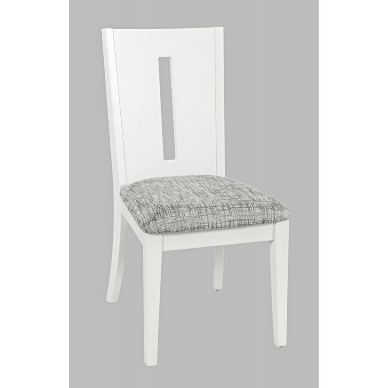 Jofran - Urban Icon Slotback Upholstered Dining Chair (Set of 2) - White - 2003-390KD