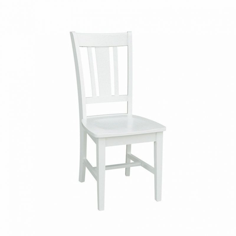 John Thomas Furniture - Dining Essentials - White San Remo Chair (RTA) - CI08-10