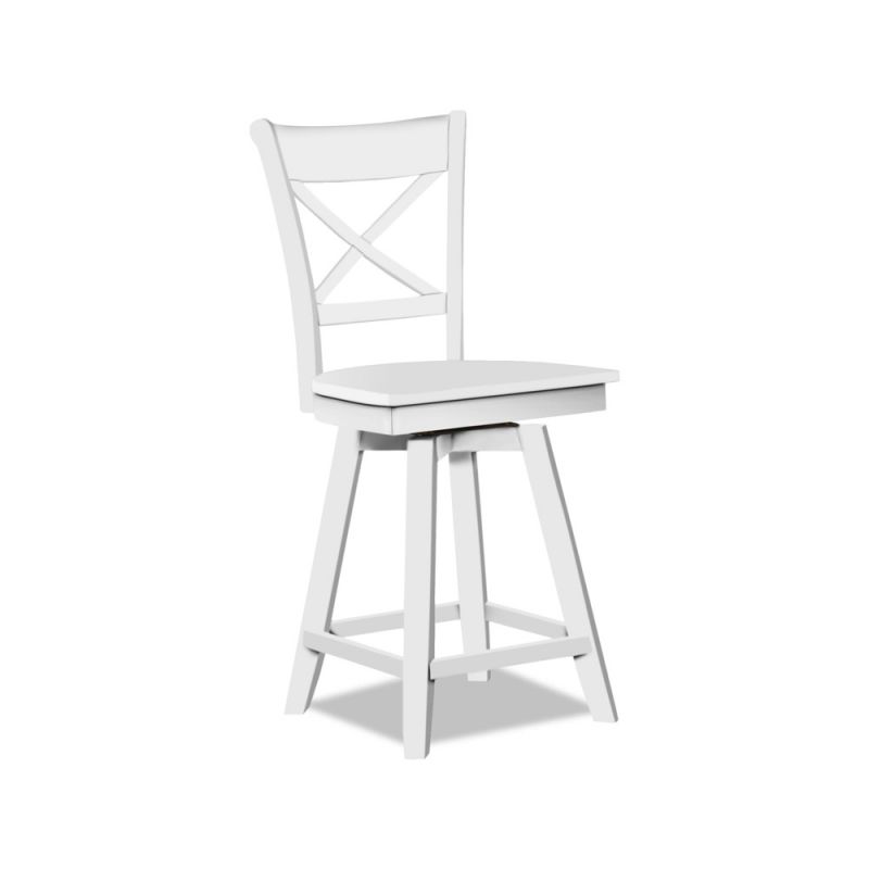 John Thomas Furniture - Hampton - Charlotte Swivel Stool (RTA) - S08-312SW