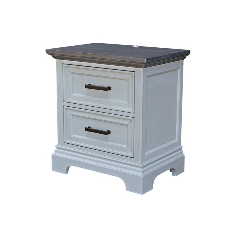 John Thomas Furniture - Summit - Nightstand in Mist & Heather Gray - BD85-3002N