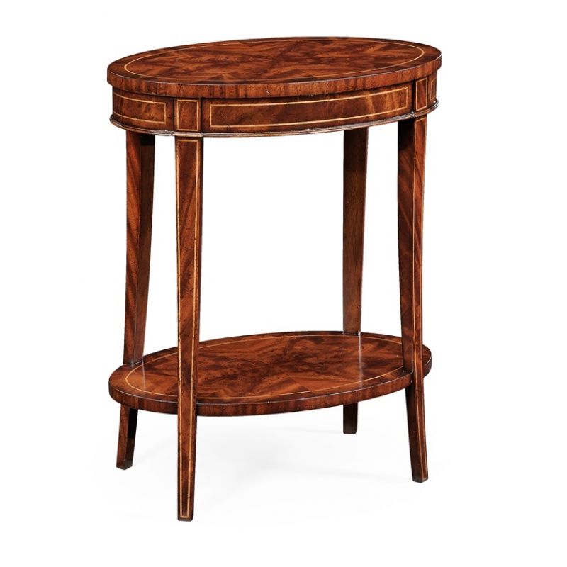 Jonathan Charles Fine Furniture - Buckingham Mahogany Oval Lamp Table - 494288-LAM