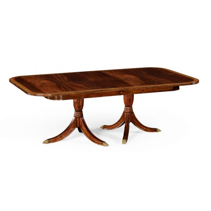Jonathan Charles Fine Furniture - Buckingham Regency Two-Leaf Mahogany Extending Dining Table - 492865-88L-MAH