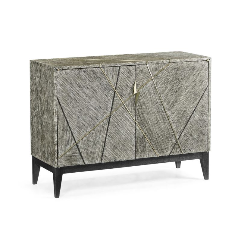 Jonathan Charles Fine Furniture - Geometric - Casual Transitional Dark French Oak Low Storage Cabinet - 500288-DFO