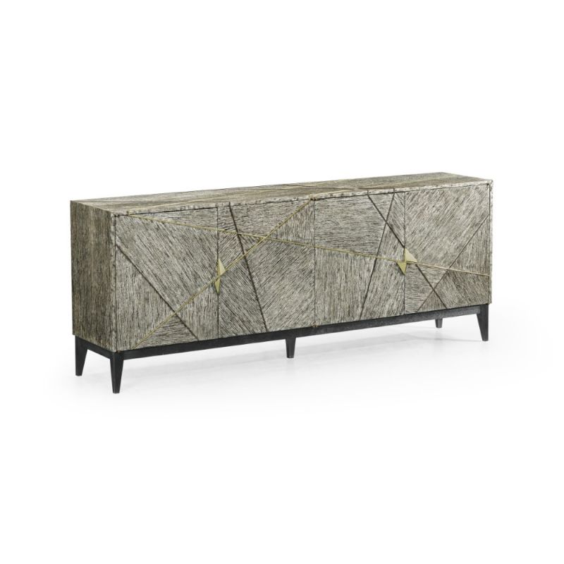 Jonathan Charles Fine Furniture - Geometric - Casual Transitional Dark French Oak Sideboard - 500293-DFO