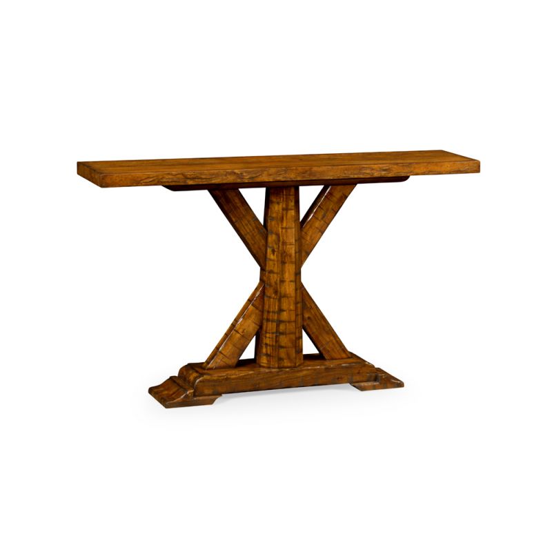 Jonathan Charles Fine Furniture - Casually Country Walnut Rectangular Console Table - 491057-CFW