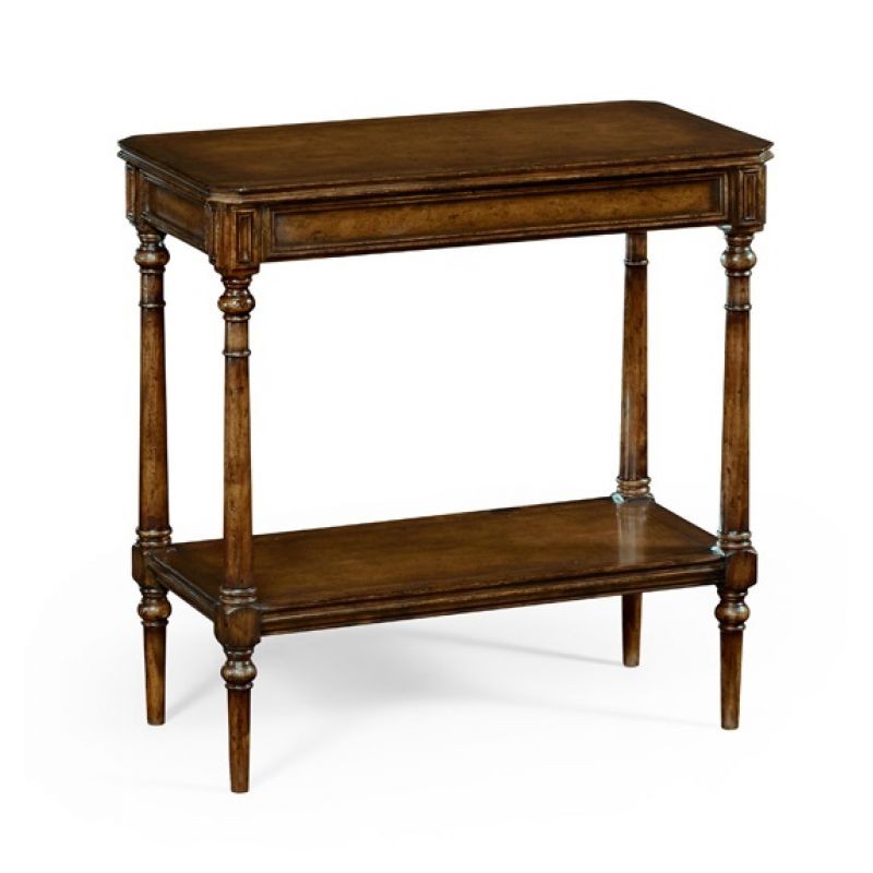 Jonathan Charles Fine Furniture - Country Farmhouse Country Living Style Walnut Side Table - 494602-WAL