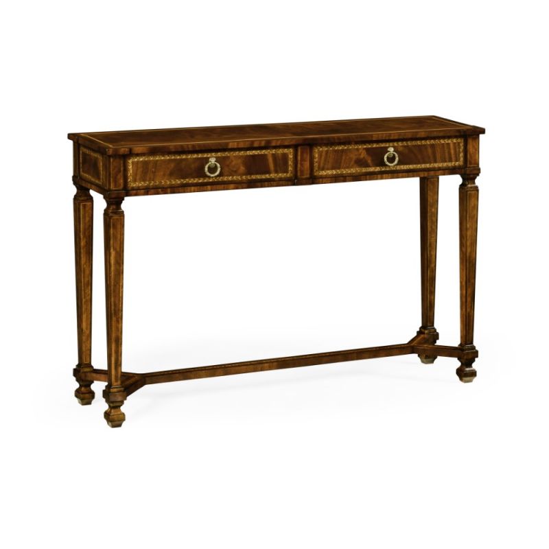 Jonathan Charles Fine Furniture - Buckingham - Empire Style Mahogany Two Drawers Console - 494846-MAH
