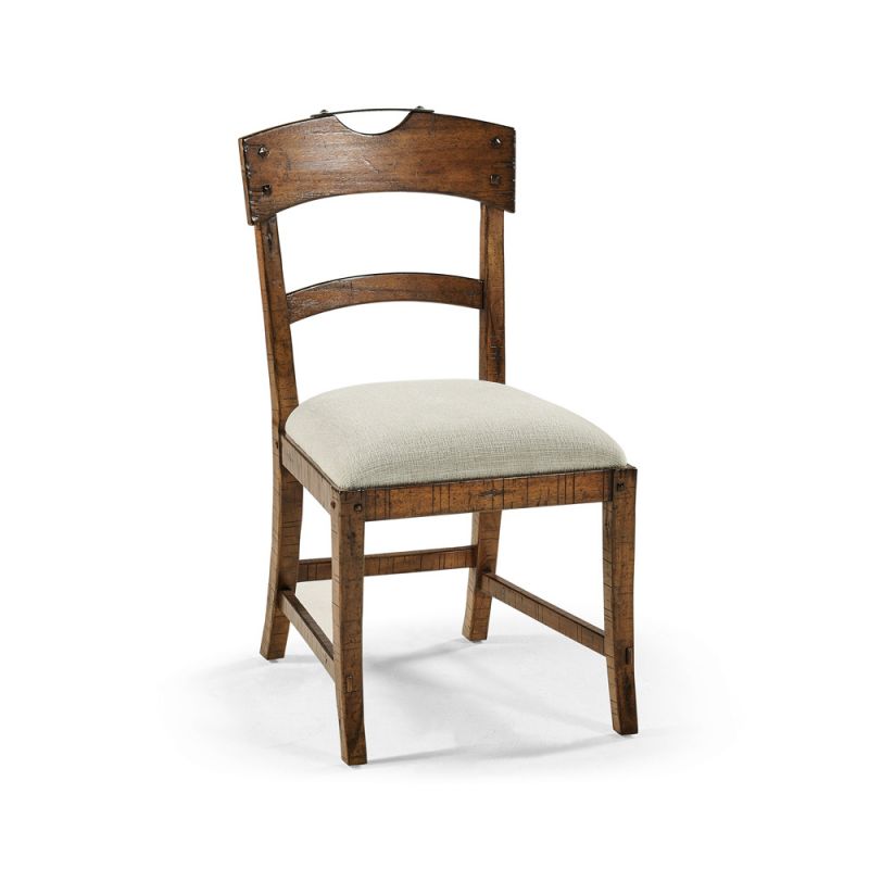 Jonathan Charles Fine Furniture - Casual Accents Country Walnut Planked Side Chair - 491076-SC-CFW-F400