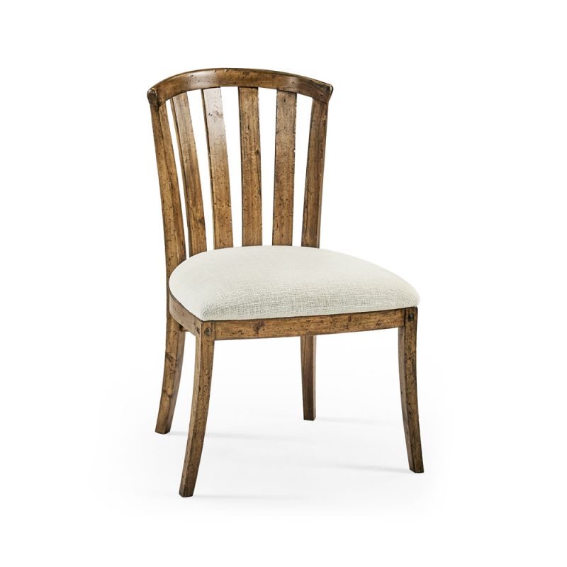 Jonathan Charles Fine Furniture - Casual Accents Medium Driftwood Curved Back Chair - 491047-SC-DTM-F400