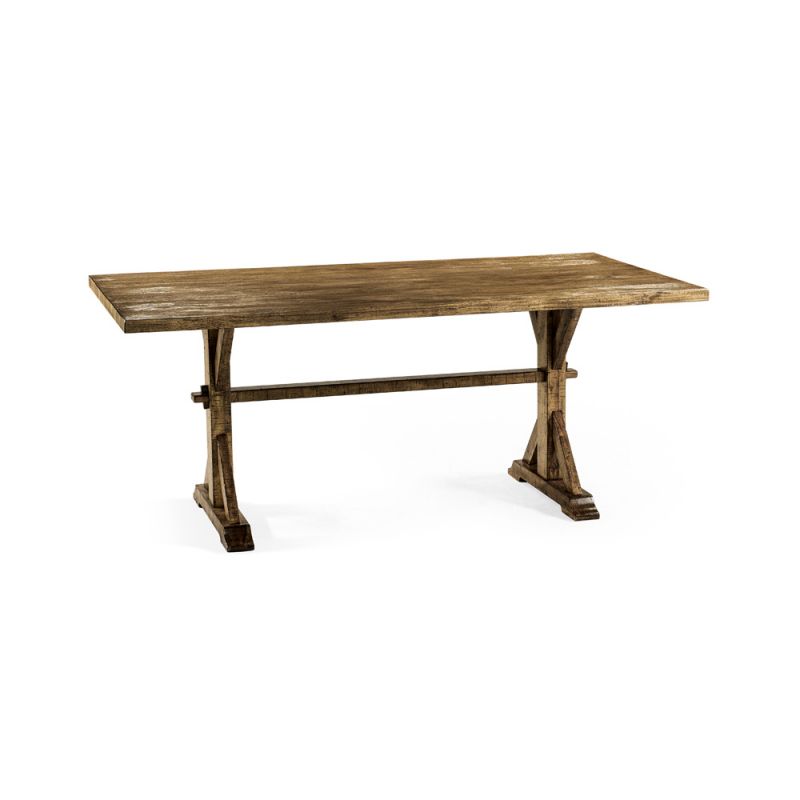 Jonathan Charles Fine Furniture - Casual Accents Medium Driftwood Dining Table 72