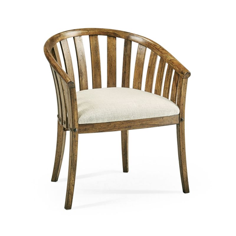 Jonathan Charles Fine Furniture - Casual Accents Medium Driftwood Tub Arm Chair - 491047-AC-DTM-F400