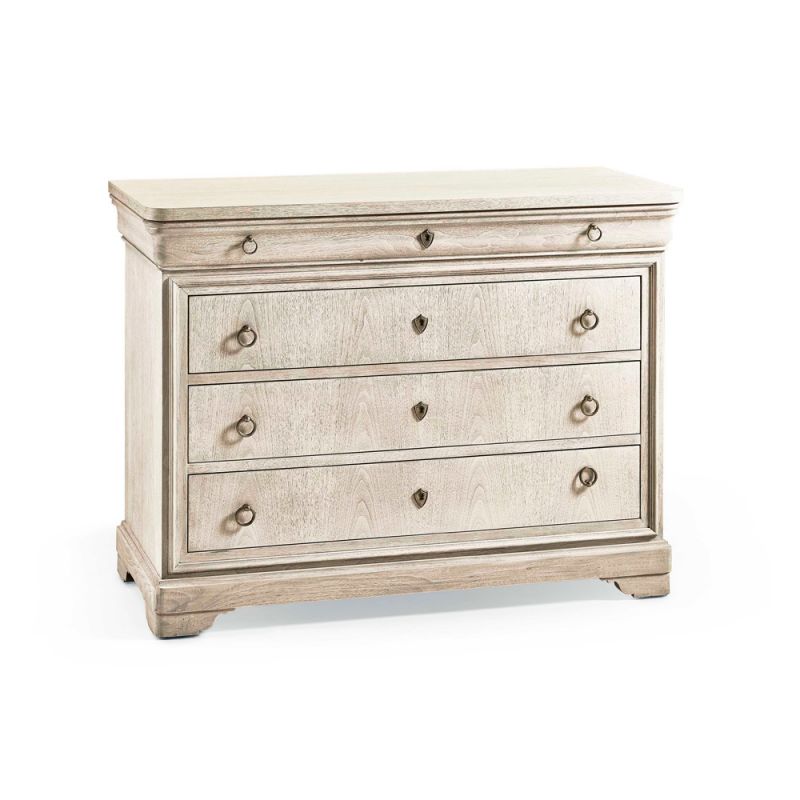 Jonathan Charles Fine Furniture - Timeless Entropy Louis Phillipe Drawer Chest in Bleached Walnut - 003-3-266-BLW