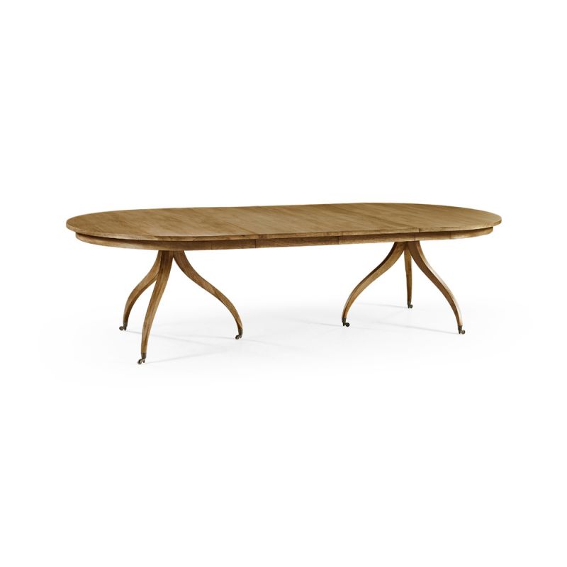 Jonathan Charles Fine Furniture - Timeless Solar Spider Leg Dining Table in Sun Bleached Cherry - 003-2-H61-SBC