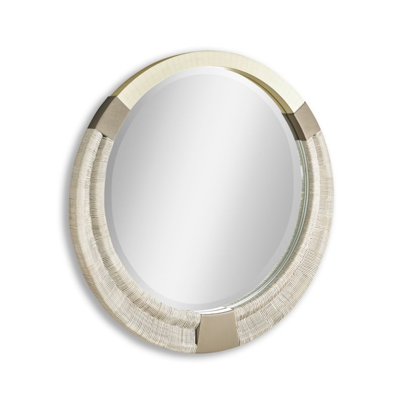 Jonathan Charles Fine Furniture - Water Gyre Round Multimedia Mirror - 001-1-610-BON