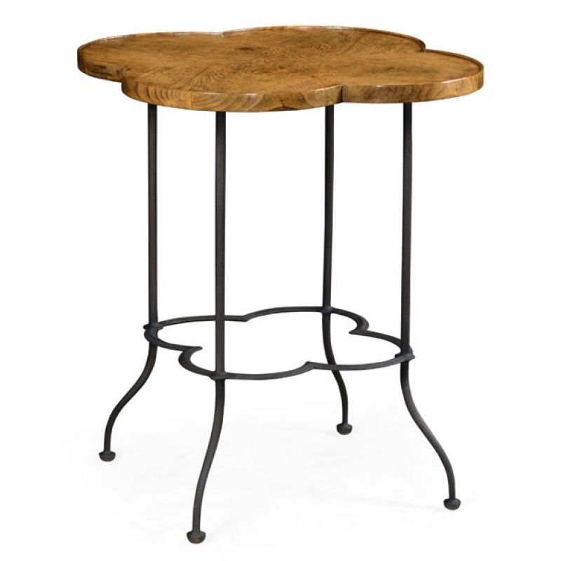Jonathan Charles Fine Furniture - Sussex Quatrefoil Light Brown Chestnut Lamp Table - 491160-LBC