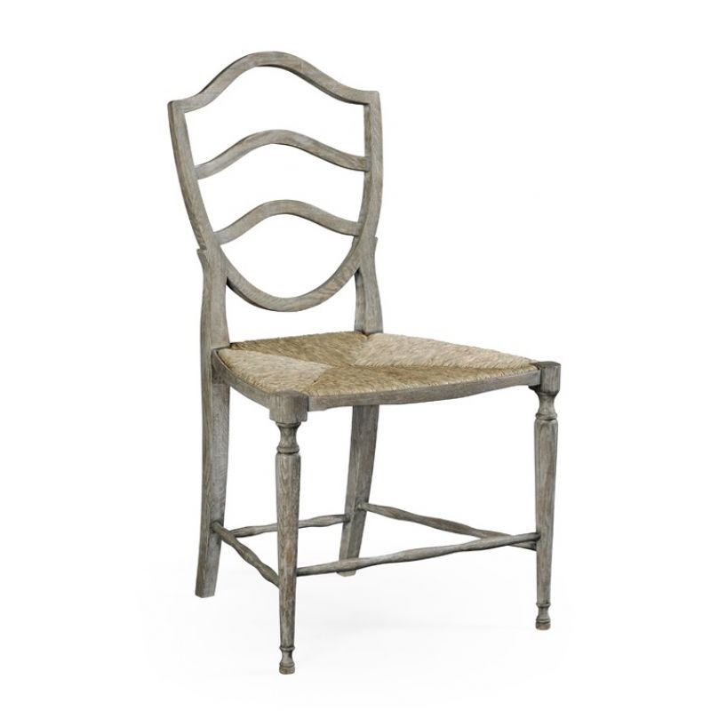 Jonathan Charles Fine Furniture - William Yeoward Country House Chic Bodiam Grey Oak Side Chair - 530000-SC-GYO