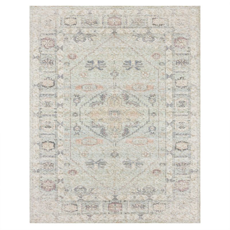 Karastan - Zula Prieska Light Teal 5' x 8' Area Rug - R1220-515-060096-IP