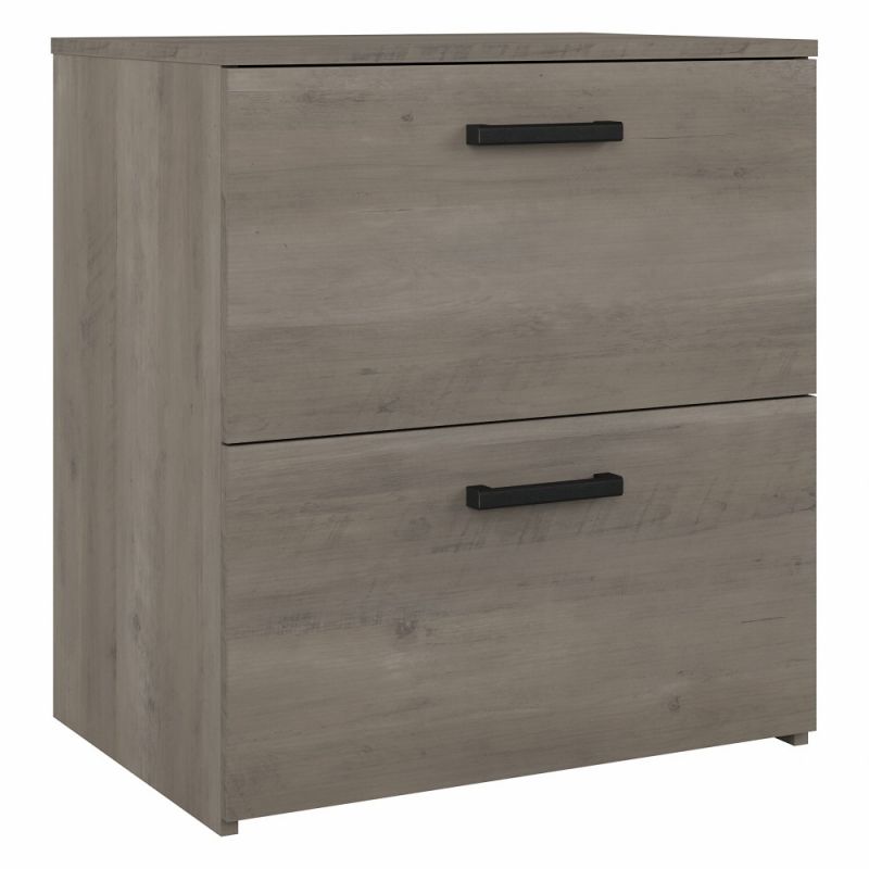 Kathy Ireland Home - City Park 2 Drawer Lateral File Cabinet in Driftwood Gray - CPF127DG-03