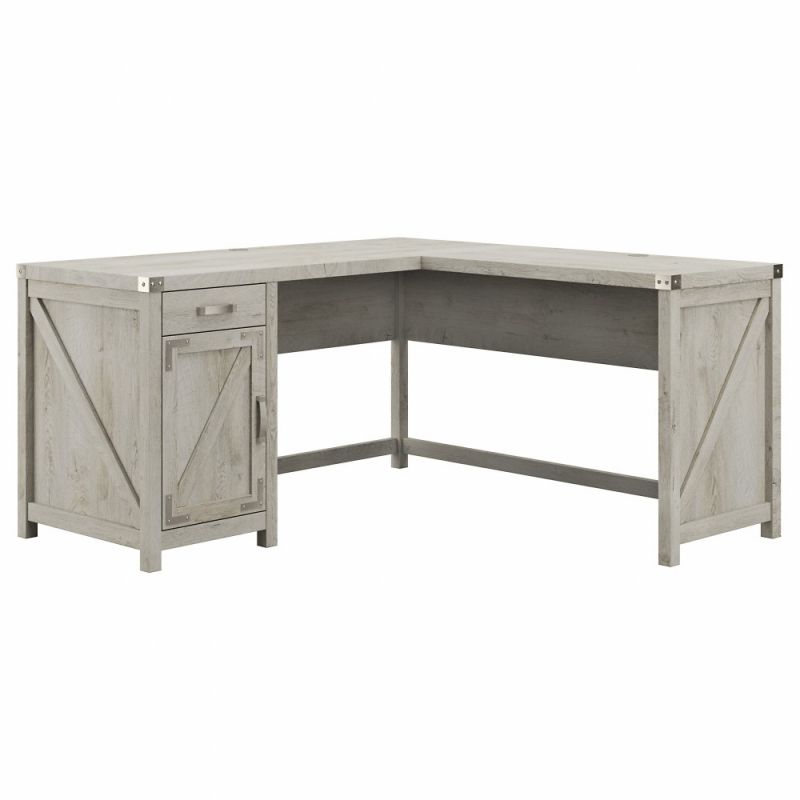 Kathy Ireland Home - Cottage Grove 60W L Desk in White - CGD160CWH-03