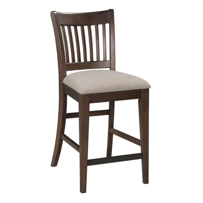 Kincaid Furniture - Kafe Tall Rake Back Chair, Mocha - 317-690M