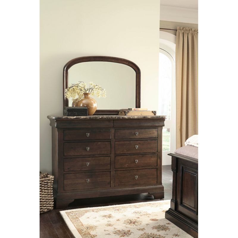 Kincaid Furniture - Portolone Portolone Bureau W/Marble Top and Mirror - 95-161M_118