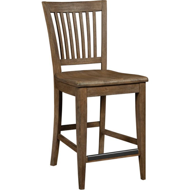 Kincaid Furniture - The Nook - Hewned Maple Counter Height Slat Back Chair - 664-693 - CLOSEOUT - NK