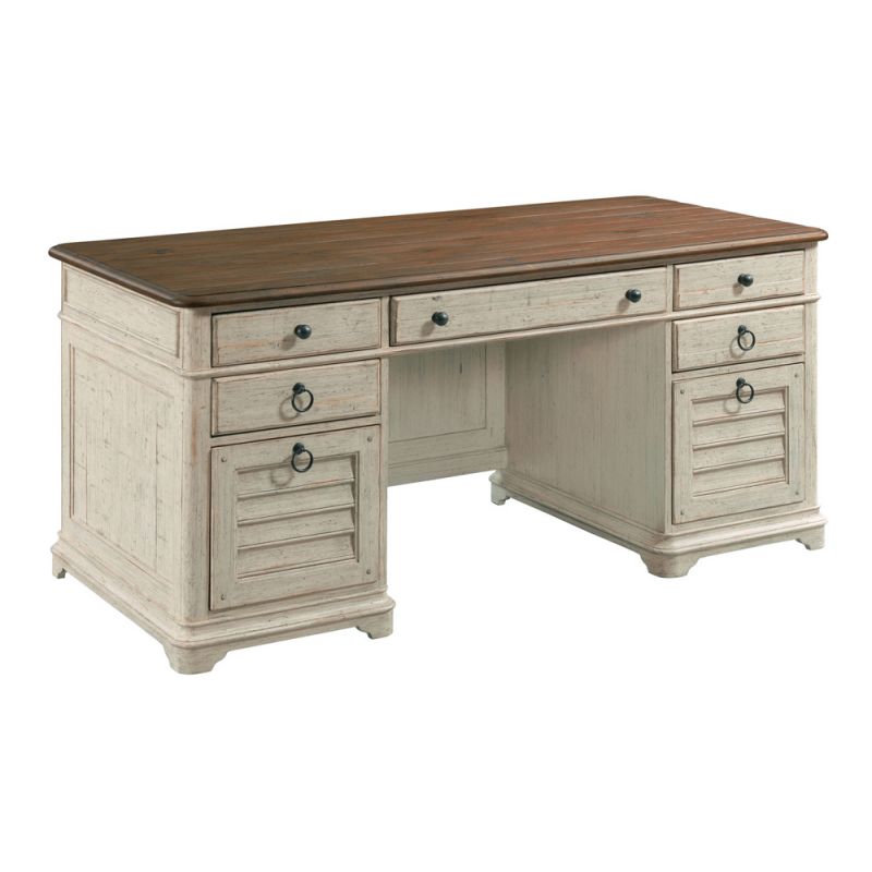 Kincaid Furniture - Weatherford - Cornsilk Ellesmere Executive Desk - 75-941_CLOSEOUT-KC