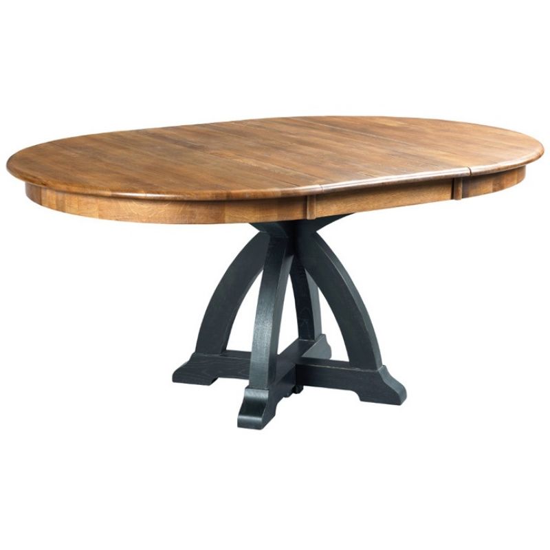 Kincaid Furniture - Weatherford - Cornsilk Milford Round Dining Table - 75-052B_052T