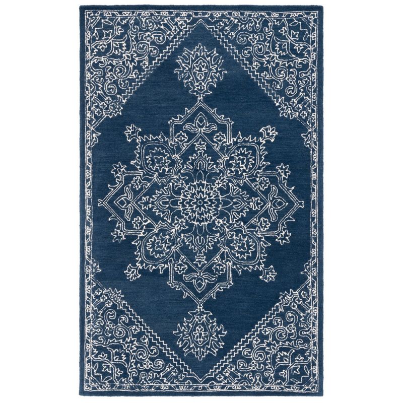 Lauren Ralph Lauren - 6604 Rug - 4' X 6' - Navy / Ivory