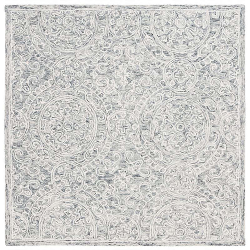 Lauren Ralph Lauren - 6937 Rug - 7' X 7' Square - Grey / Ivory