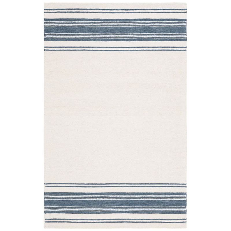 Lauren Ralph Lauren - Drift Stripe Rug - 5' X 8' - Ivory / Blue