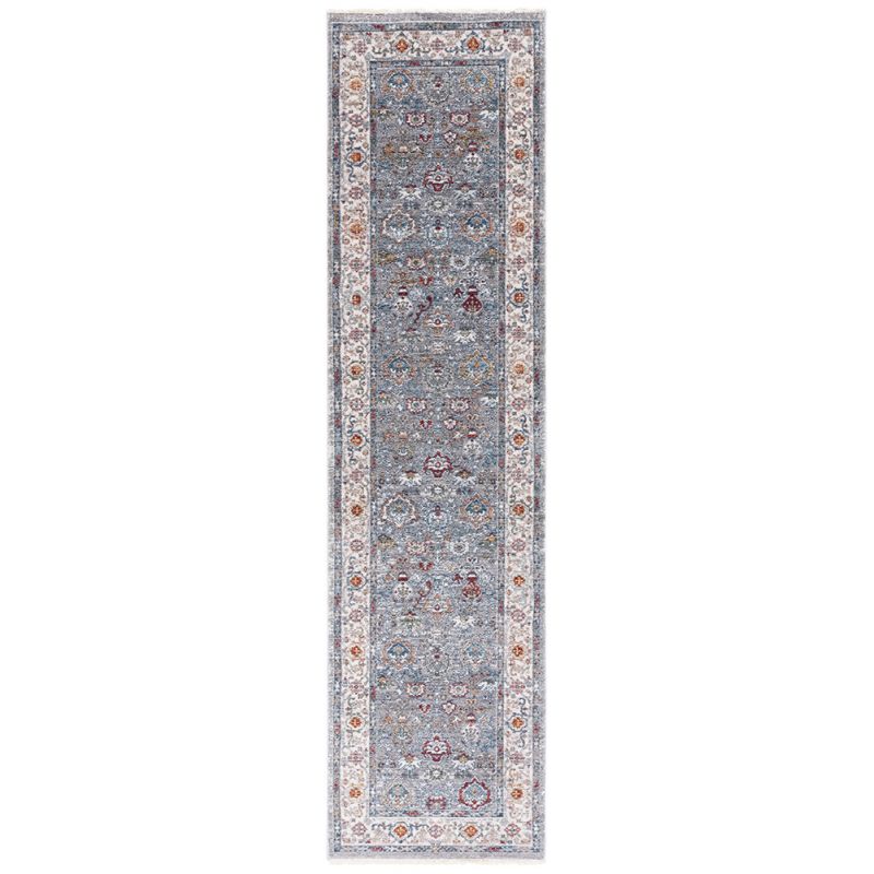 Lauren Ralph Lauren - Fairhaven Rug - 2' X 8' - Grey Blue / Ivory