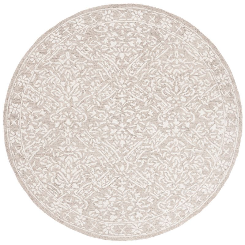 Lauren Ralph Lauren - Olivier Rug - 7' X 7' Round - Silver / Ivory