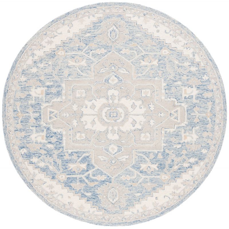 Lauren Ralph Lauren - Percy Rug - 7' X 7' Round - Blue / Ivory