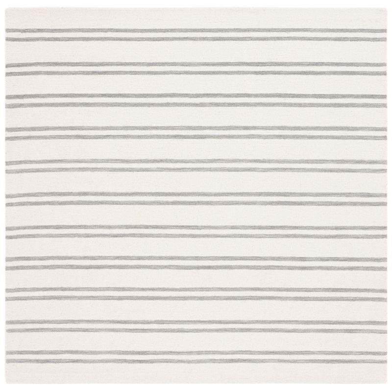 Lauren Ralph Lauren - Starboard Stripe Rug - 6' X 6' Square - Ivory / Grey