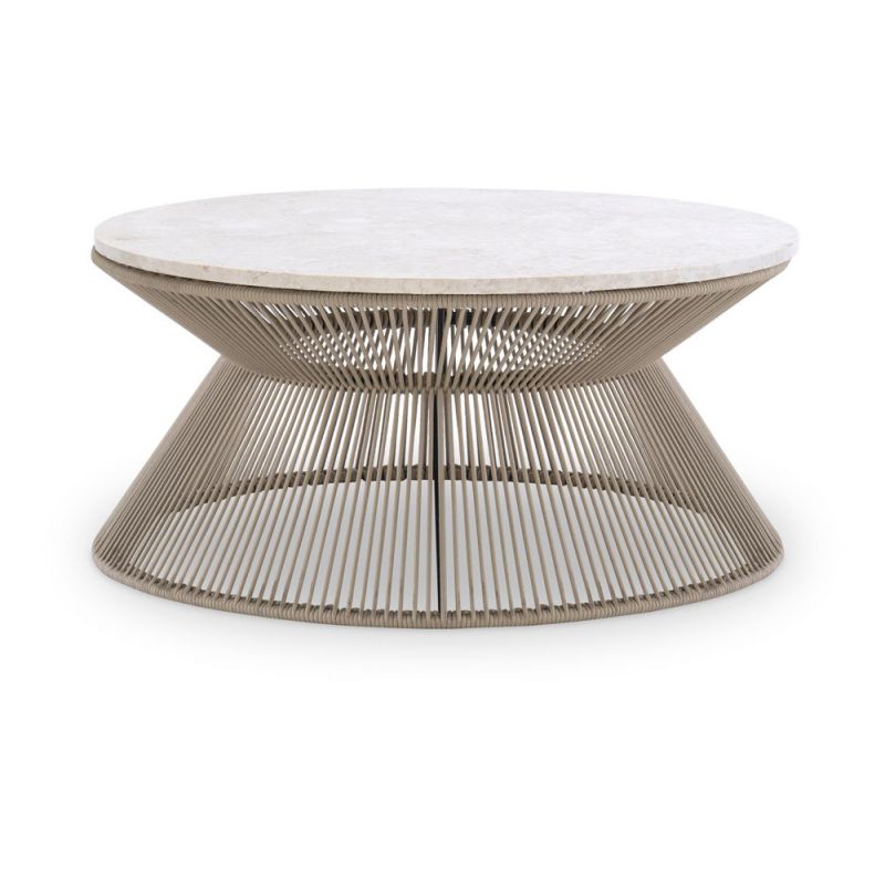 Legacy Classic Furniture - Biscayne Rope Cocktail Table W/ Travertine Top - 1500-502