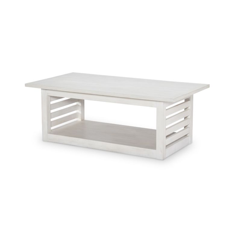 Legacy Classic Furniture - Edgewater Sand Dollar Cocktail Table White Finish - 1313-103