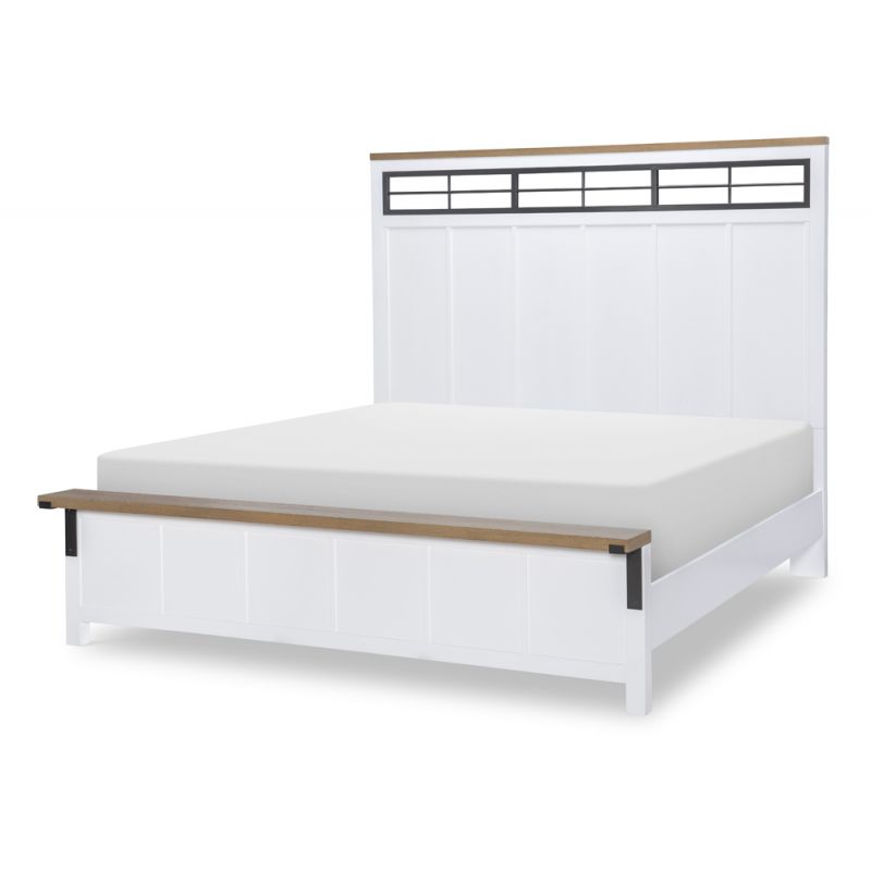 Legacy Classic Furniture - Franklin Complete Two Tone Panel Bed Ca King 60 - 1561-4207K