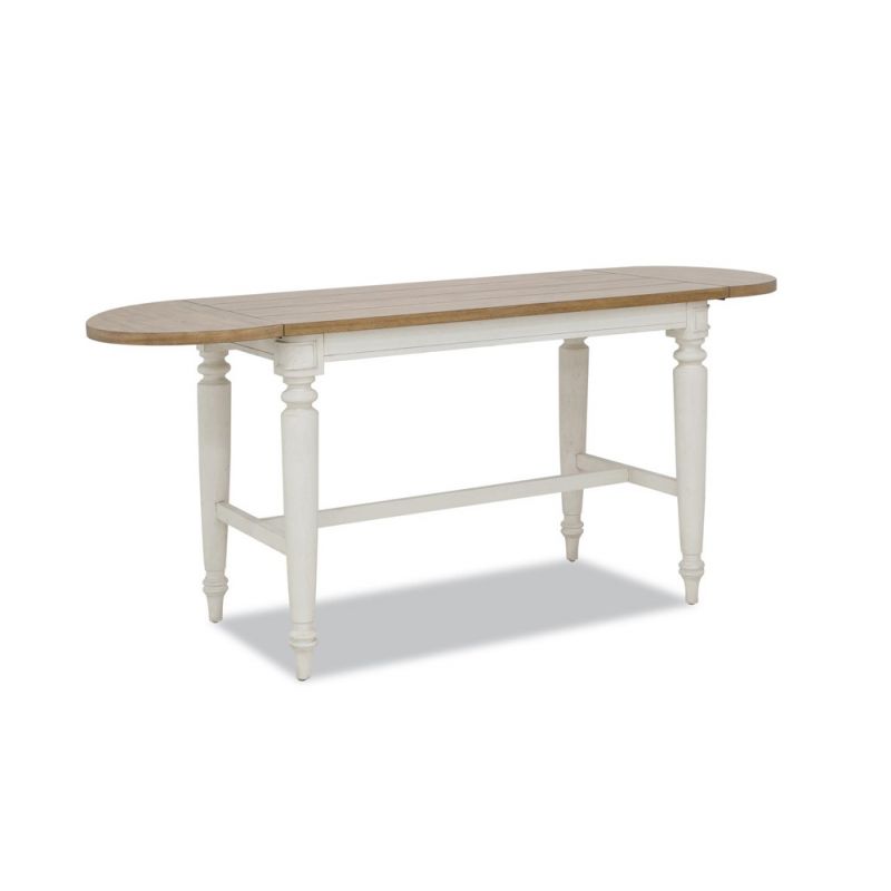 Legacy Classic Furniture - Trisha Yearwood Nashville Drop Leaf Counter Height Table in Cloud - TY749-036