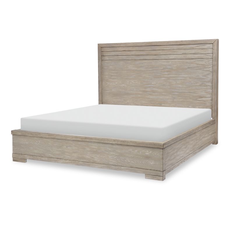 Legacy Classic Furniture - Westwood Light Complete Panel Bed Q 50 Light Oak Finish - 1732-4105K