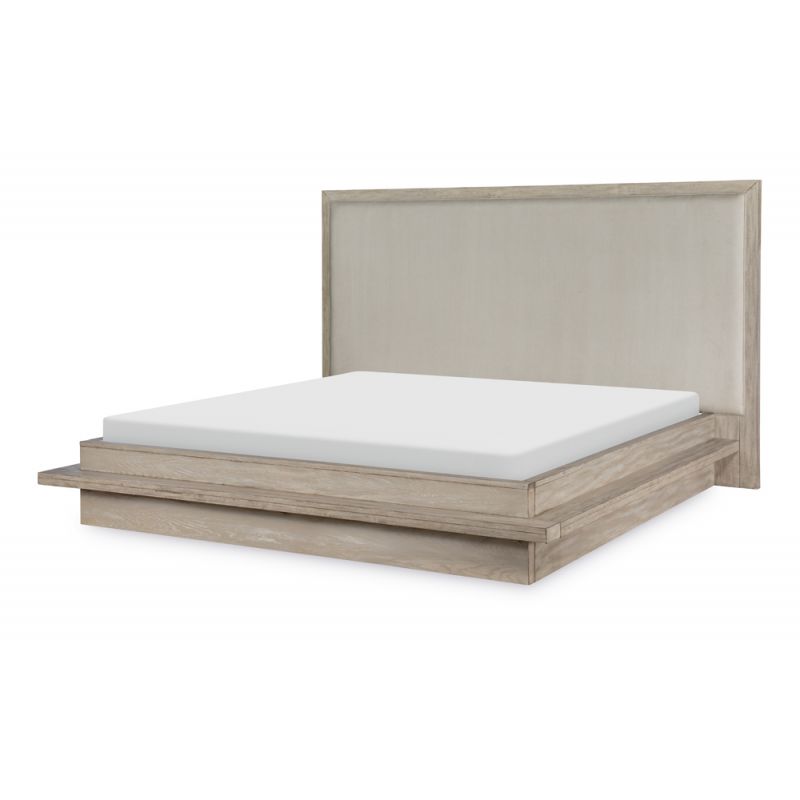Legacy Classic Furniture - Westwood Light Complete Uph Bed Queen 5/0 Light Oak Finish - 1732-4205K