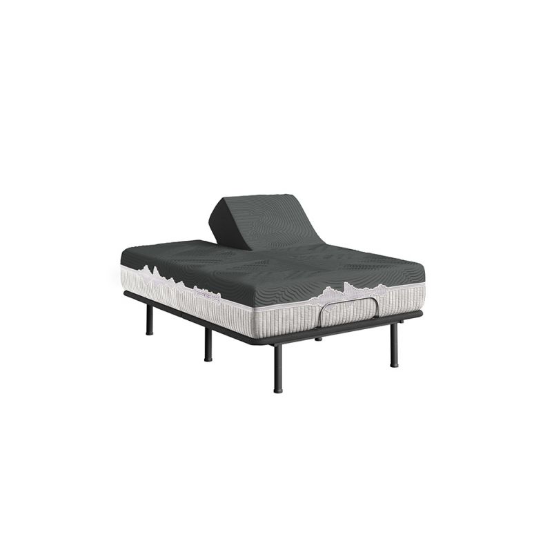 Legends Furniture - GoodVibeSleep Ease Flex Head Mattress and Adjustable Base Comfort Ensemble, Queen Size - ZGVS-ADJ-AFGVES-FQ