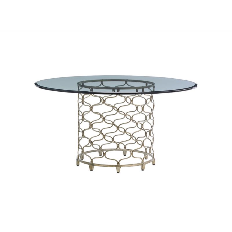 Lexington - Laurel Canyon Bollinger Round Dining Table With 60-Inch Glass Top - 01-0721-875-60c