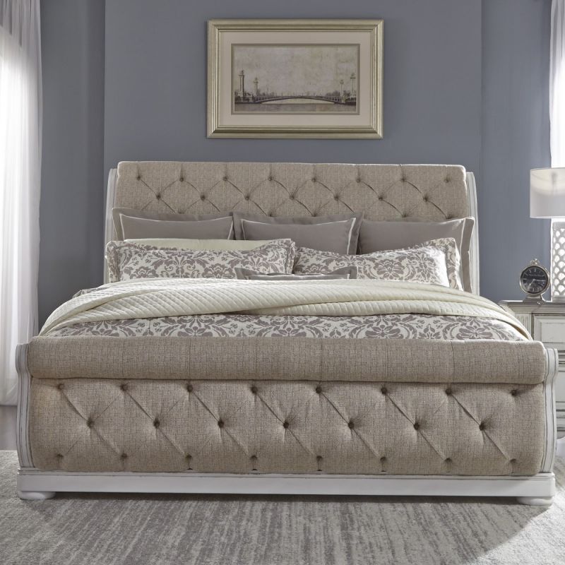 Liberty Furniture - Abbey Park Queen Uph Sleigh Bed - 520-BR-QUSL