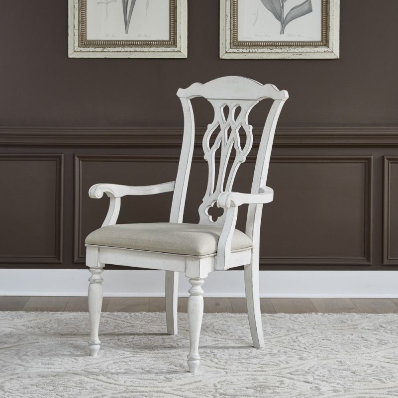 Liberty Furniture - Abbey Road Splat Back Arm Chair (Set of 2) - 455W-C2501A