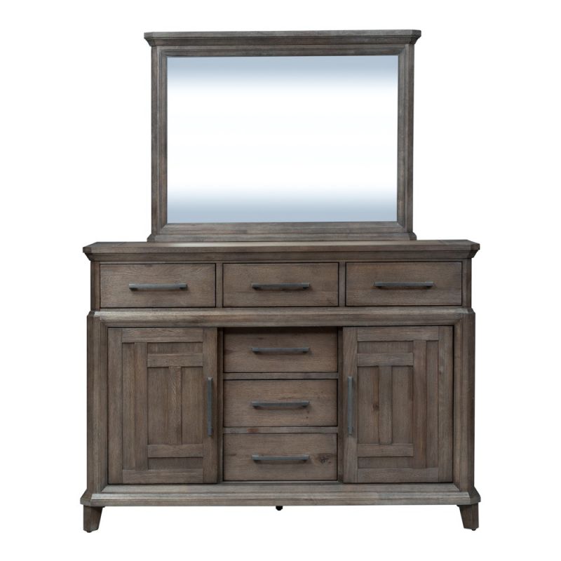Liberty Furniture - Artisan Prairie Chesser & Mirror - 823-BR-DM