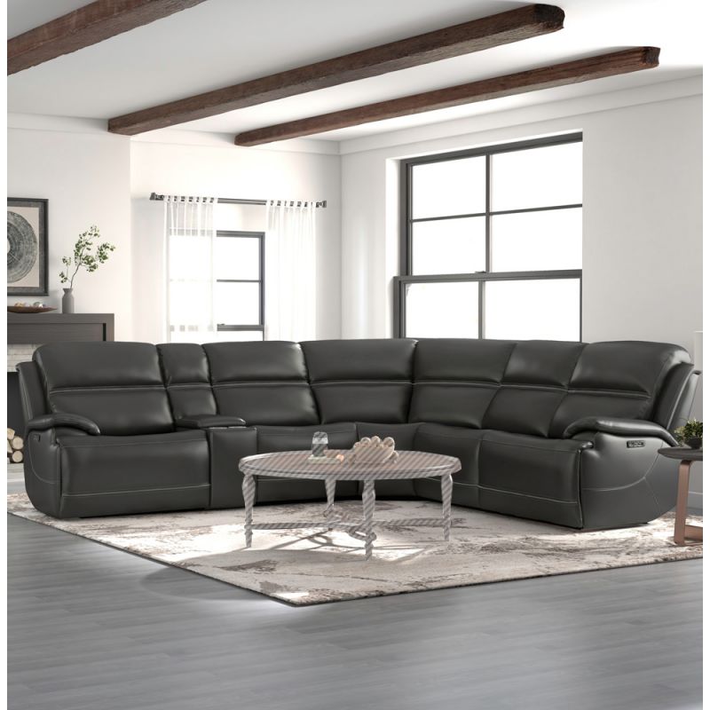 Liberty Furniture - Bentley 6 Piece Sectional  - 7003GY-UPH-6PCSEC